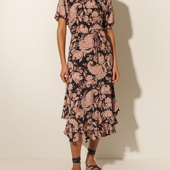 Kivari Pink Black Crew Neck Sundress Anthropologie - Picture 1 of 10